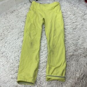Lululemon Time To Sweat Crop 23" Lemon Vibe